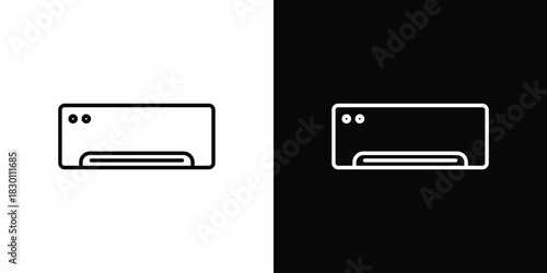 Air conditioner icon. Editable Vector symbols. Set of line icons on white background.