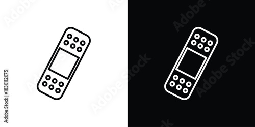 Band aid icon. Editable Vector symbols. Set of line icons on white background.