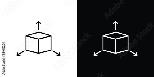 Bim icon. Editable Vector symbols. Set of line icons on white background.