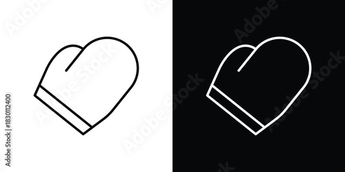 Boxing glove icon. Editable Vector symbols. Set of line icons on white background.