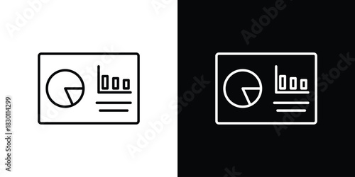 Dashboard icon. Editable Vector symbols. Set of line icons on white background.