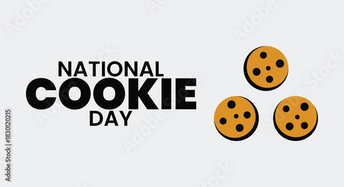 National Cookie Day Sweet Dessert Celebration Poster