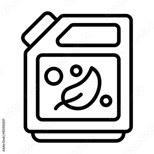 Biofuel Can Vector Icon