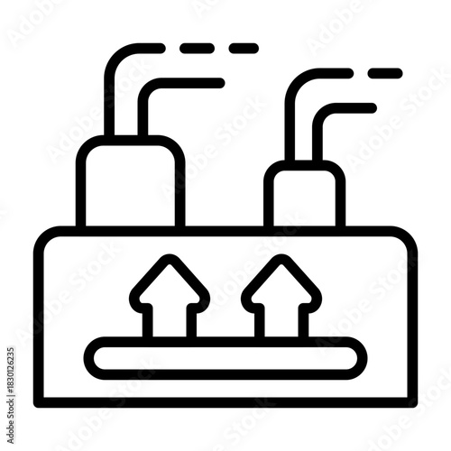 Geothermal Energy Vector Icon