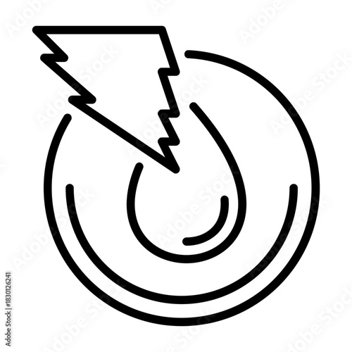 Hydroelectric Vector Icon