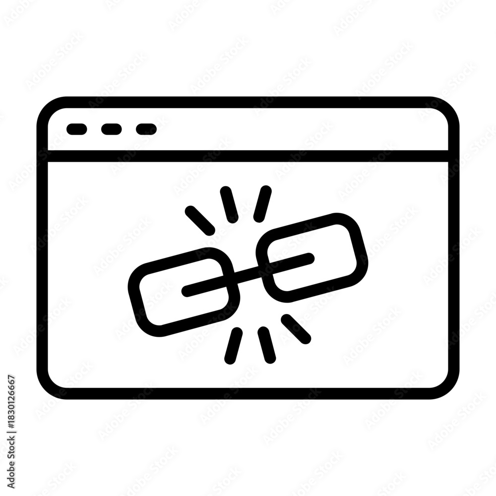 Obraz premium Link Vector Icon