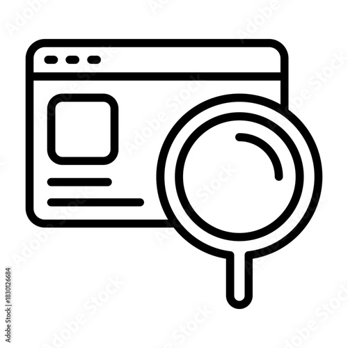 Search Online Vector Icon