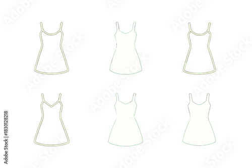 Summer Dress Icons. Learning together. Solid icon set of learning together: book, pencil, light bulb, parents, child, laptop, globe, heart, paper, plant,