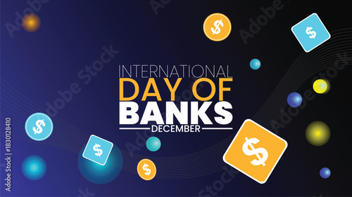 International Day of Banks Finance Awareness Poster design