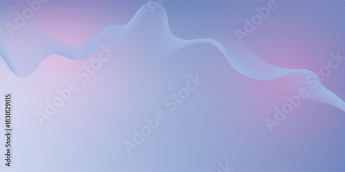 Abstract thin line light blue background in technology elegant style. 2025 wave on tech bg. Modern geometric banner with circuit wires on the chip. Vector illustration for flyer, presentation, banner