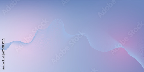 Abstract thin line light blue background in technology elegant style. 2025 wave on tech bg. Modern geometric banner with circuit wires on the chip. Vector illustration for flyer, presentation, banner
