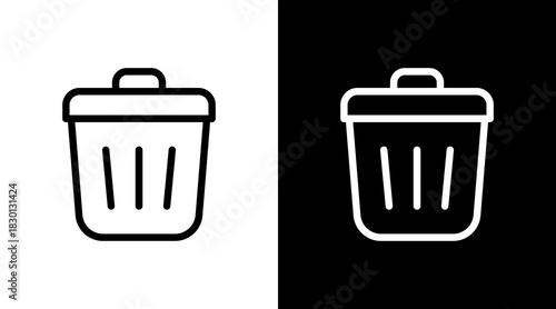 Delete With Icon Set Design