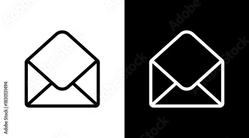 Email With Icon Set Design