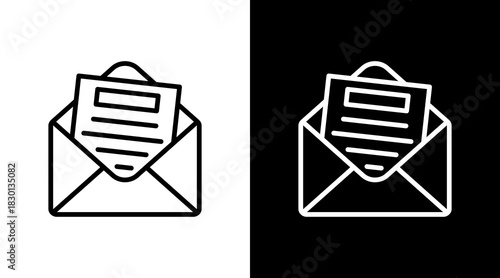 Invitation With Icon Set Design