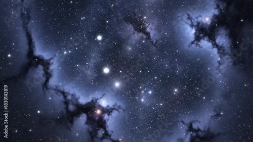 Cosmic nebulae and starfields abstract background for science and design projects