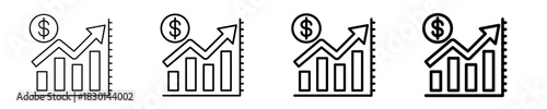Rapid Revenue  Icon Set Different Style Collection