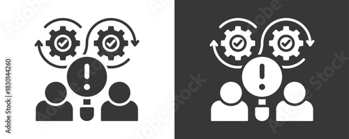 Analysis Icon Set Vector Collection Isolated In Black And White