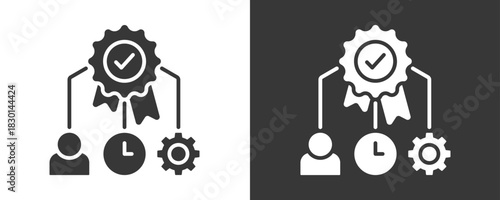 Framework Icon Set Vector Collection Isolated In Black And White