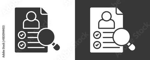 Assessment Icon Set Vector Collection Isolated In Black And White