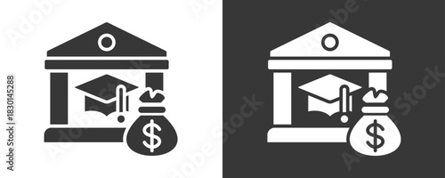 Budget Icon Set Vector Collection Isolated In Black And White