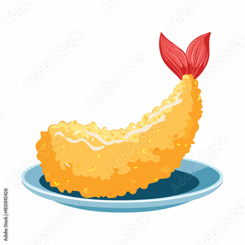 vector illustration of tempura