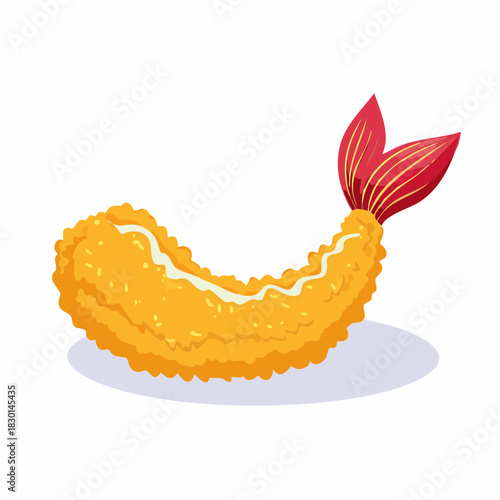vector illustration of tempura