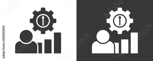 Development Icon Set Vector Collection Isolated In Black And White