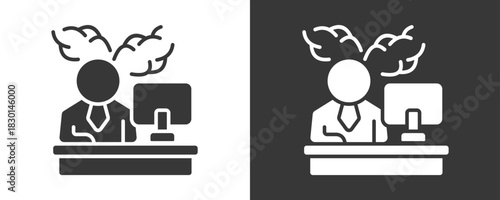 Workload Icon Set Vector Collection Isolated In Black And White