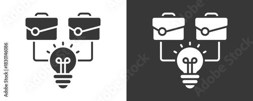 Innovation Icon Set Vector Collection Isolated In Black And White