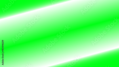 A bright and vibrant abstract background featuring a smooth diagonal gradient transition between intense green and pure white