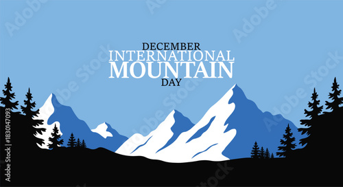 International Mountain Day Nature Awareness Poster