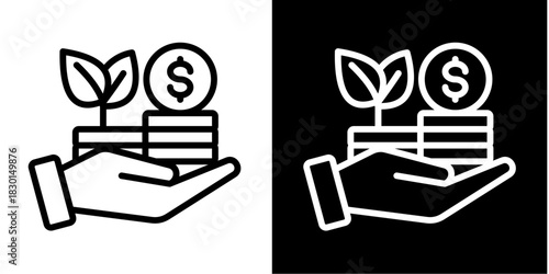 Provident Fundy  Icon Set White Style Collection