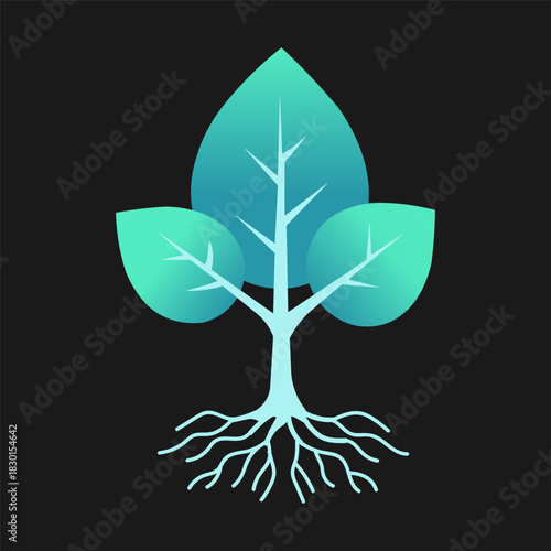 Minimalist coffee cup with coffee bean icon on saucer