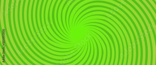 Simple green gradient horizontal plain background with bright starlight effect. Vector illustration.