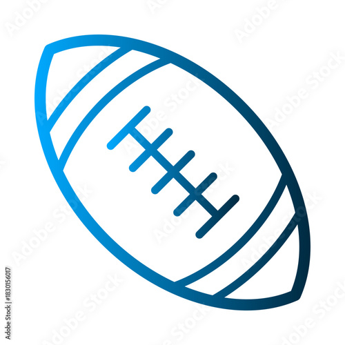 Rugby Ball icon template SVG