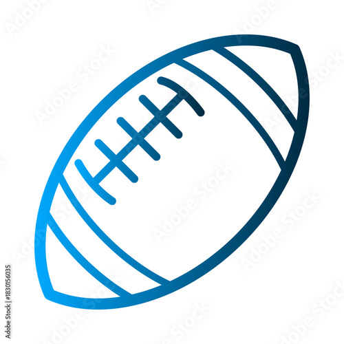 Rugby Ball icon template SVG