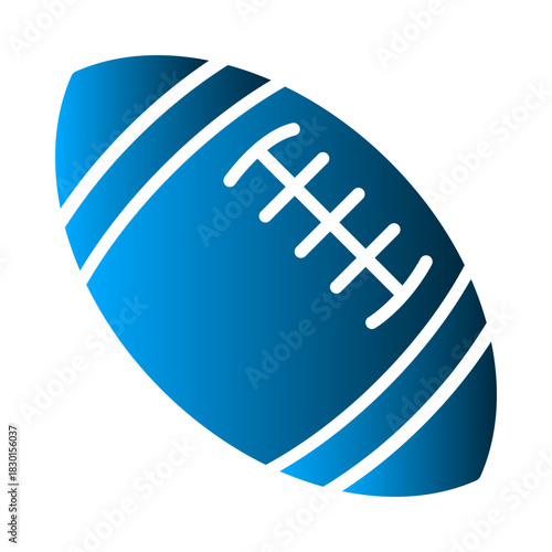 Rugby Ball icon template SVG