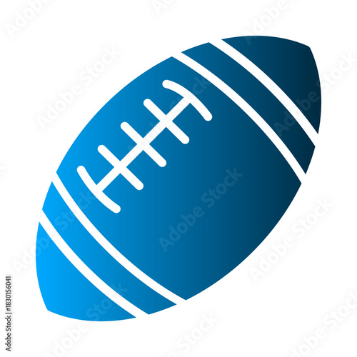 Rugby Ball icon template SVG