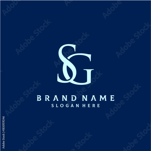 Letter SG Logo Design Vector Template