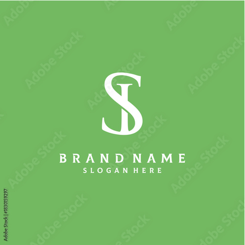 Letter SI Logo Design Vector Template