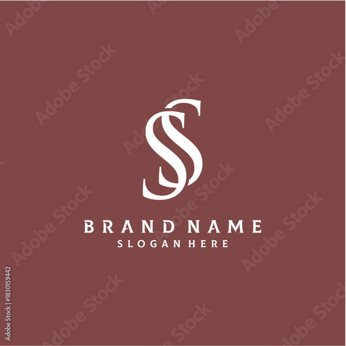 Letter SS Logo Design Vector Template