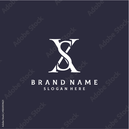 Letter SX Logo Design Vector Template