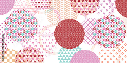 梅　和柄　模様　背景