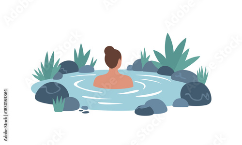 Relaxing spa day getaway in nature's hot springs, find your zen with this wellness retreat, escape the everyday stress and rejuvenate your soul today