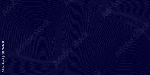 Premium background with diagonal dark blue lines pattern. Vector horizontal template for contemporary formal invitation. vector illustration