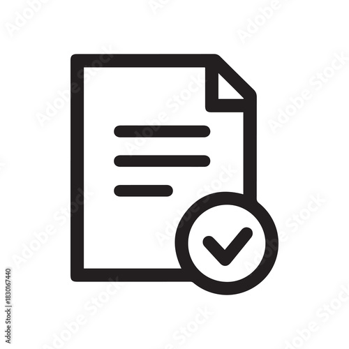 with Check Mark Icon Validated, Accepted, or Completed Task