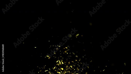 Gold Glitter Explosion Wide Vertical Celebration