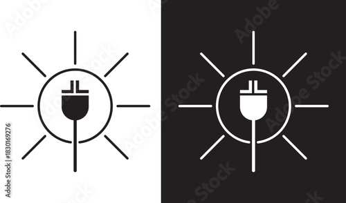 Alternative energy icon design elements symbol,Flat Vector Icon Design Template,Green energy icon symbol infographics website design, logo illustration,
