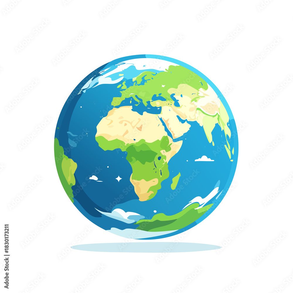 Fototapeta premium globe on white background