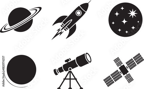 Explore exciting universe with rocket and telescope